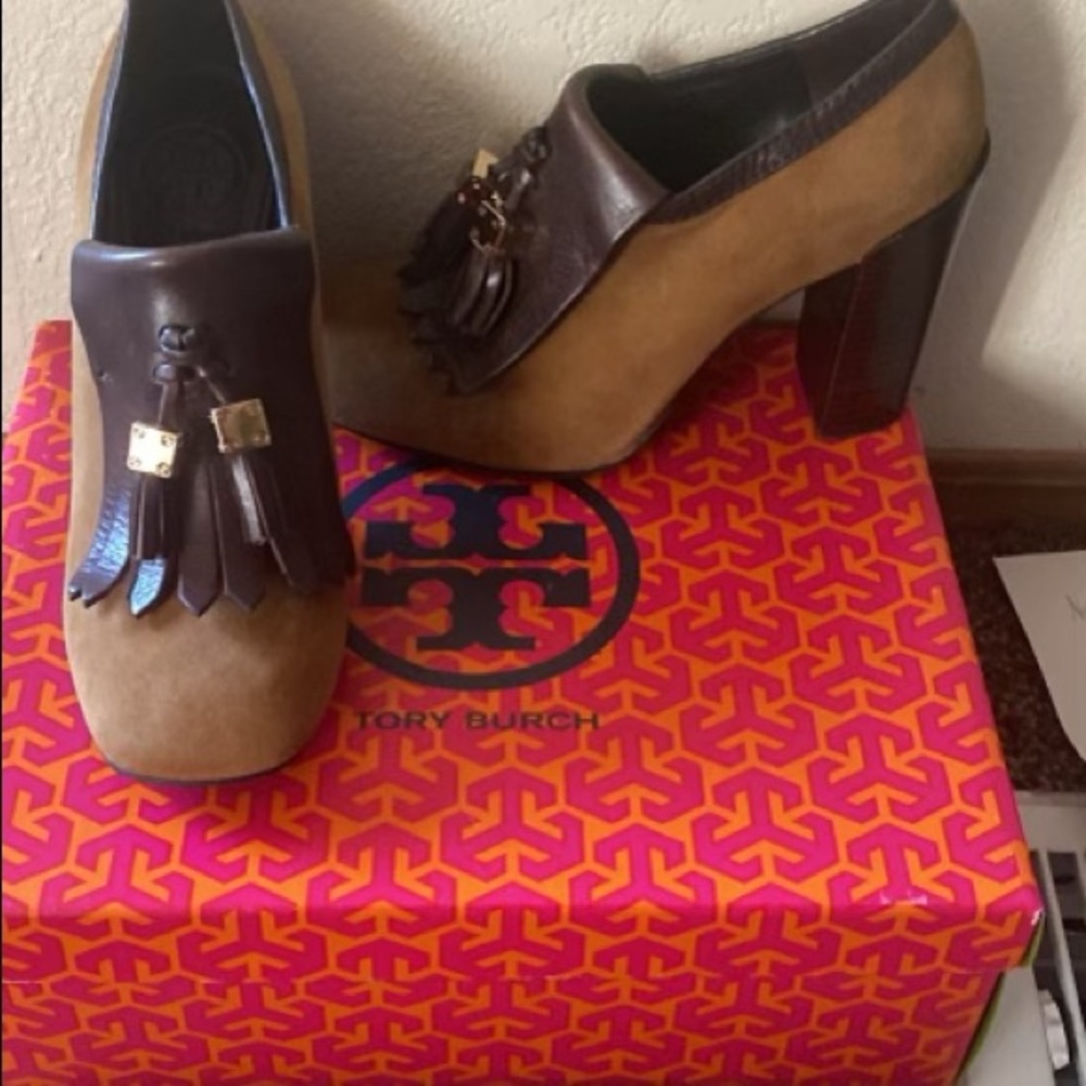 Tory Burch with brown tassels
